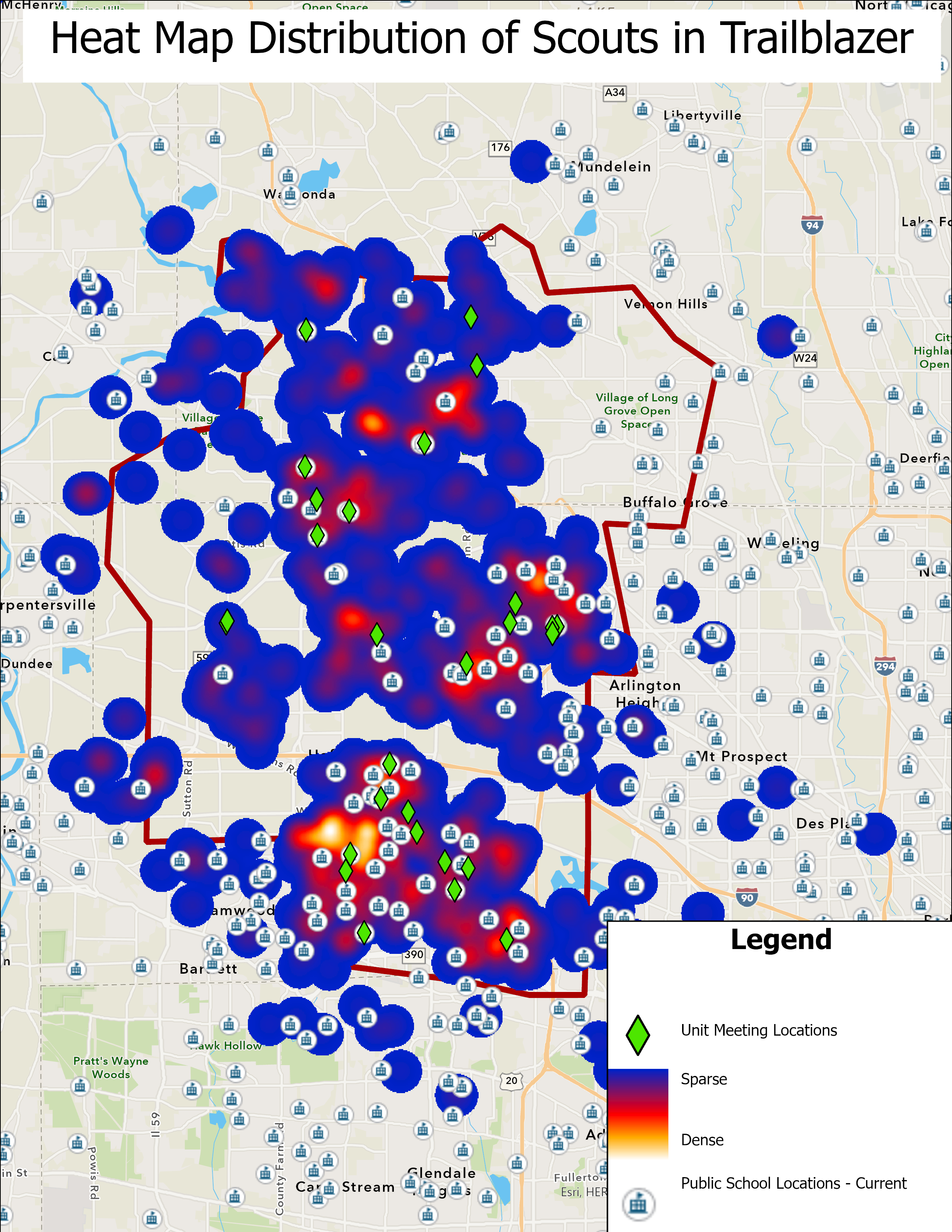 Heat Map of Scouts